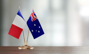 French and Australian flags